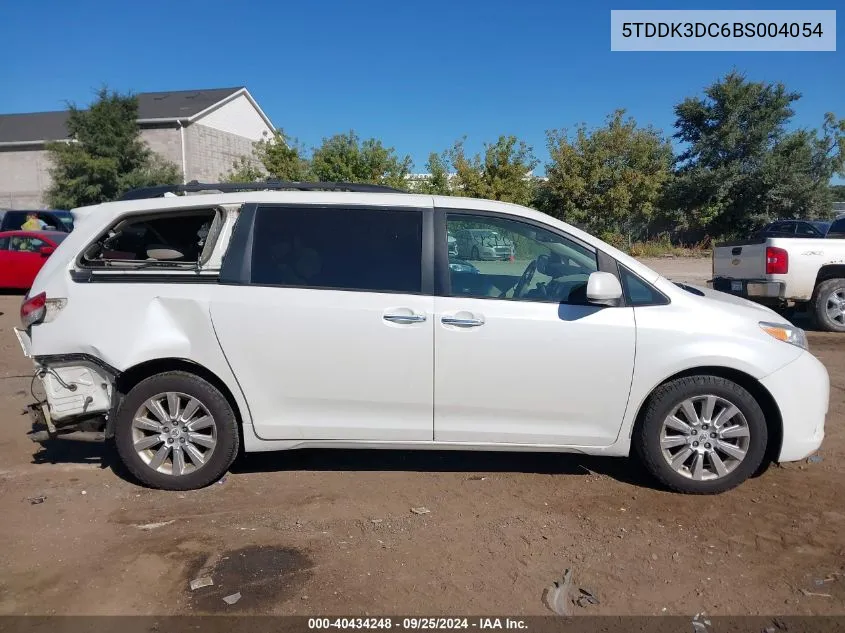 2011 Toyota Sienna Limited VIN: 5TDDK3DC6BS004054 Lot: 40434248