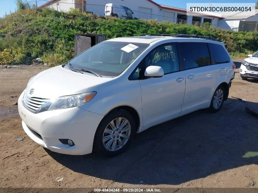 2011 Toyota Sienna Limited VIN: 5TDDK3DC6BS004054 Lot: 40434248