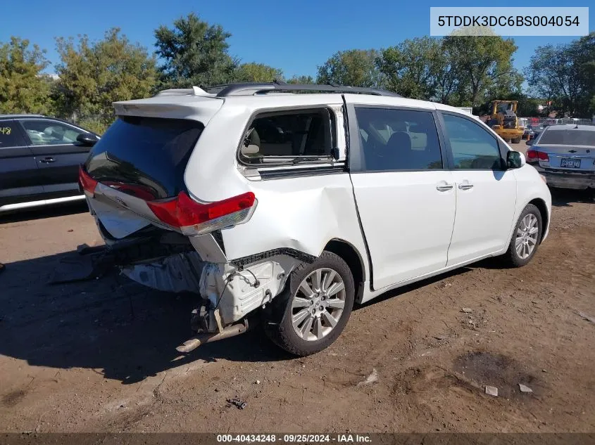 2011 Toyota Sienna Limited VIN: 5TDDK3DC6BS004054 Lot: 40434248