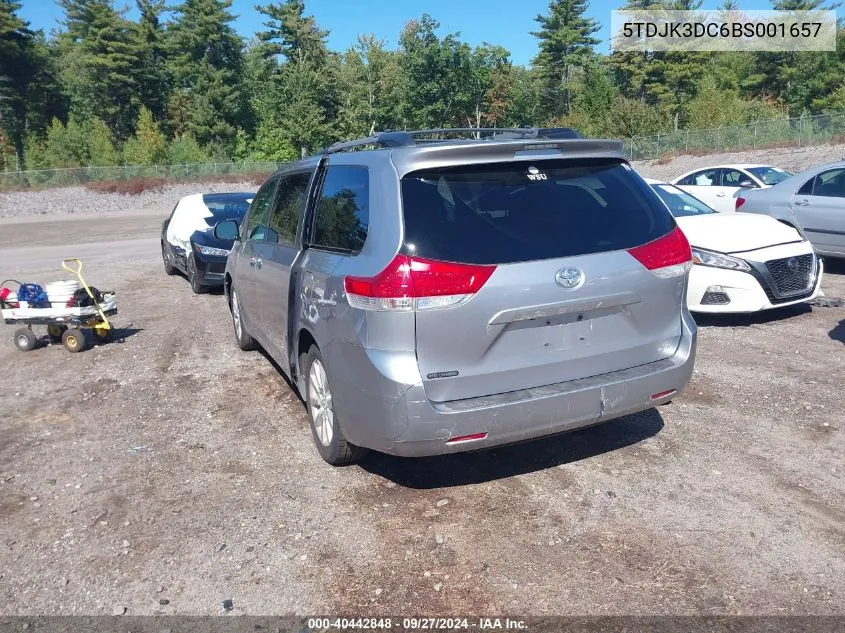 2011 Toyota Sienna Le VIN: 5TDJK3DC6BS001657 Lot: 40442848