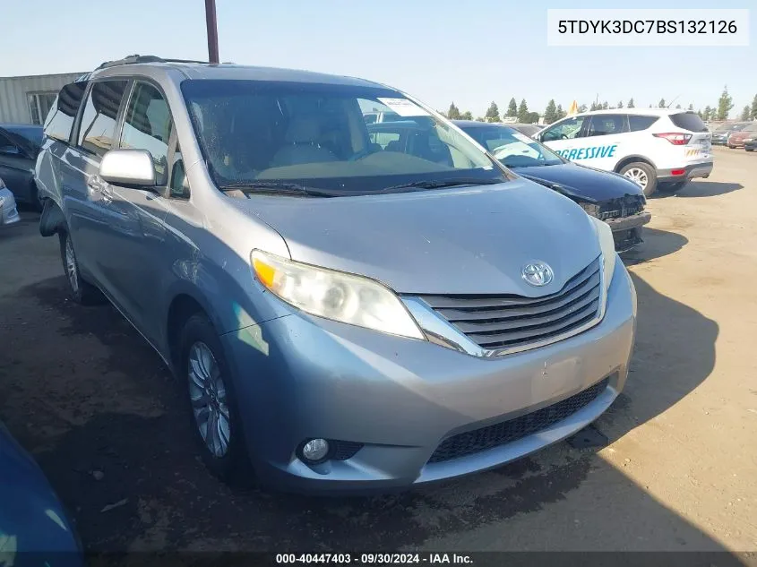 5TDYK3DC7BS132126 2011 Toyota Sienna Xle/Limited