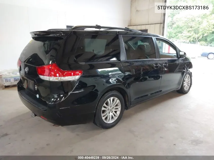 5TDYK3DCXBS173186 2011 Toyota Sienna Xle/Limited