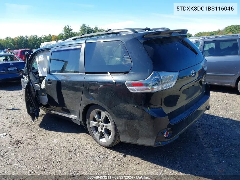 5TDXK3DC1BS116046 2011 Toyota Sienna Se