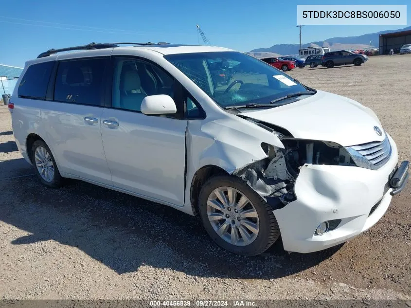 5TDDK3DC8BS006050 2011 Toyota Sienna Limited