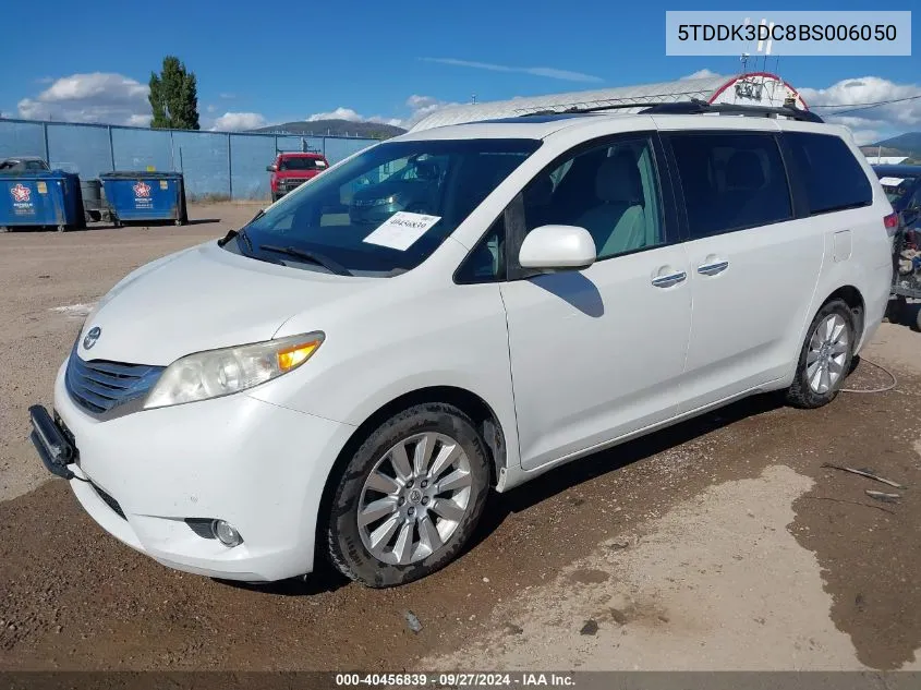 2011 Toyota Sienna Limited VIN: 5TDDK3DC8BS006050 Lot: 40456839