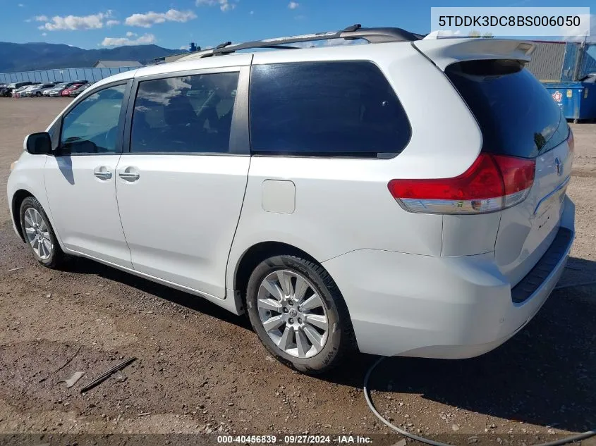 2011 Toyota Sienna Limited VIN: 5TDDK3DC8BS006050 Lot: 40456839