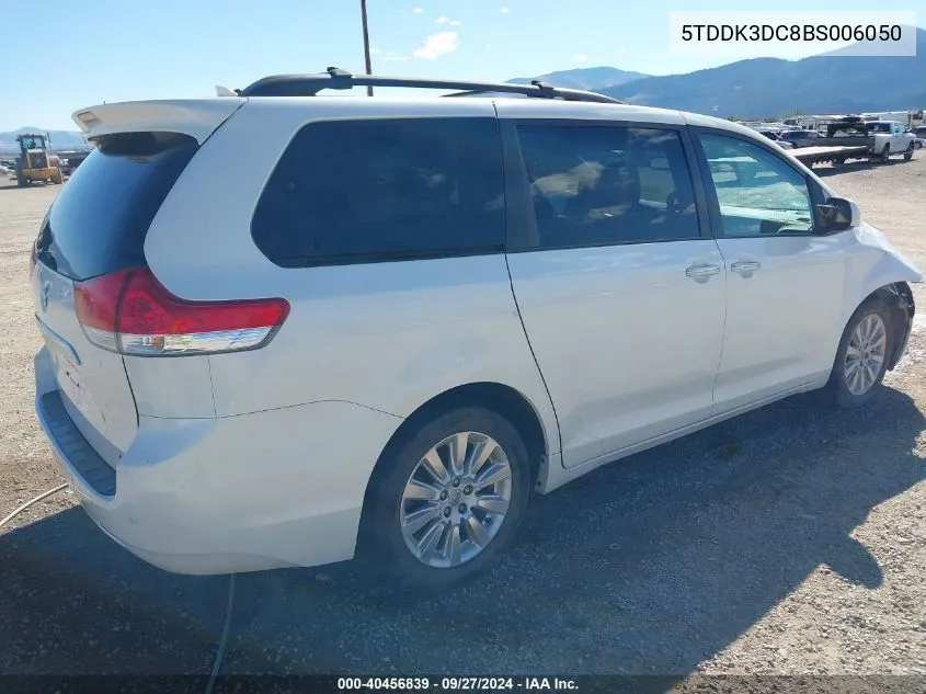 5TDDK3DC8BS006050 2011 Toyota Sienna Limited