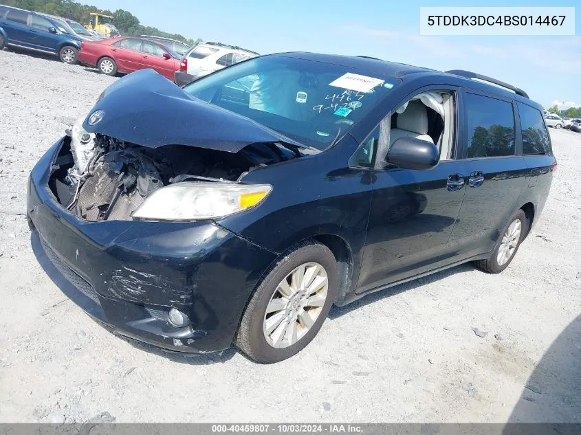 5TDDK3DC4BS014467 2011 Toyota Sienna Xle