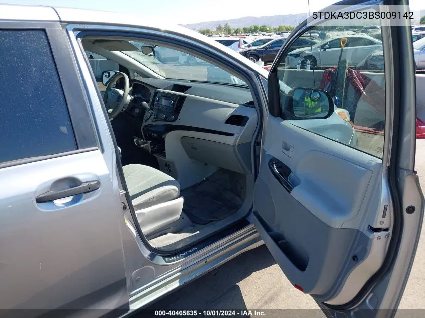 5TDKA3DC3BS009142 2011 Toyota Sienna