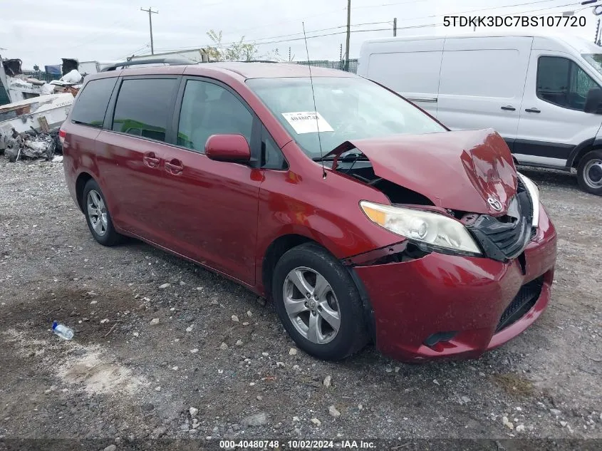 5TDKK3DC7BS107720 2011 Toyota Sienna Le V6