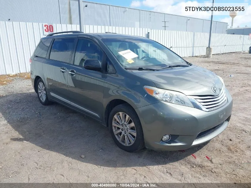 2011 Toyota Sienna Limited V6 VIN: 5TDYK3DC0BS023555 Lot: 40498080