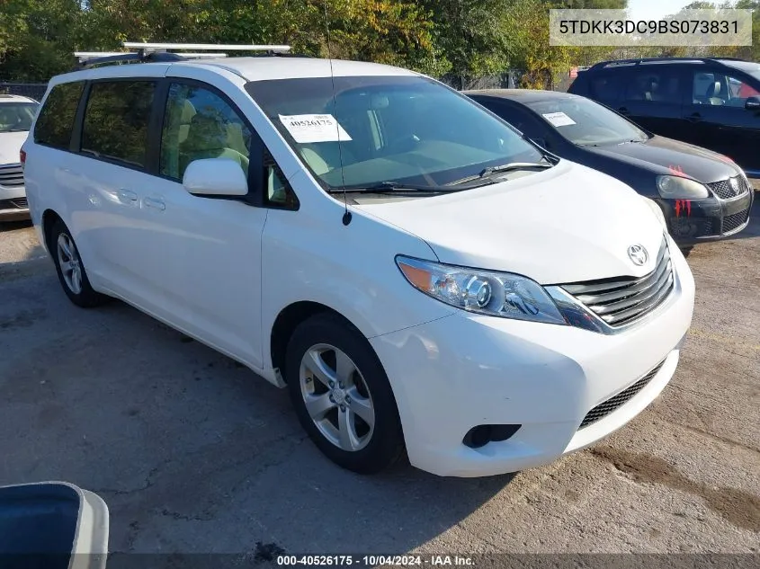 2011 Toyota Sienna Le V6 VIN: 5TDKK3DC9BS073831 Lot: 40526175