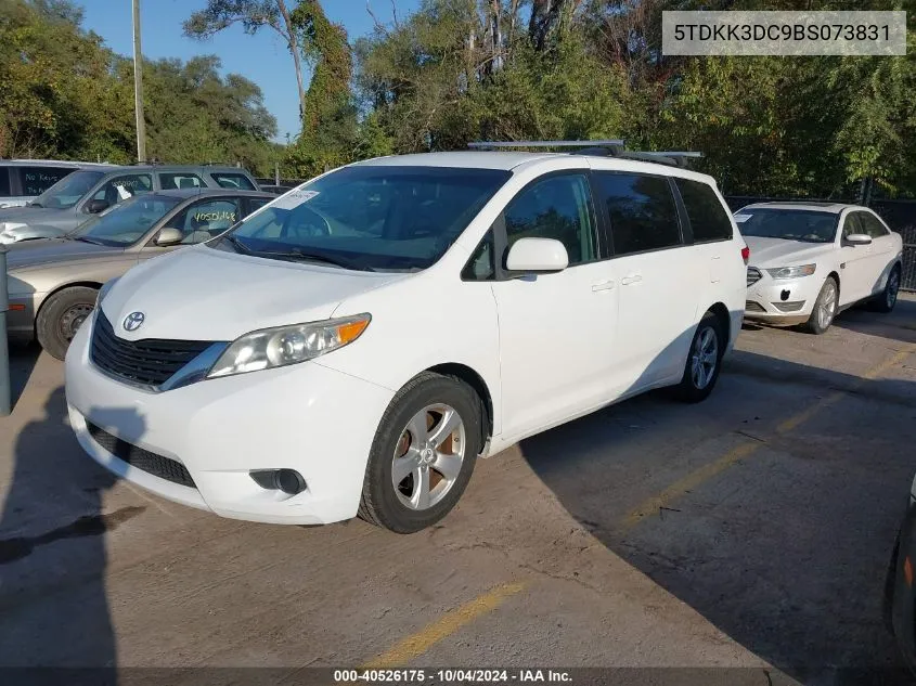 2011 Toyota Sienna Le V6 VIN: 5TDKK3DC9BS073831 Lot: 40526175