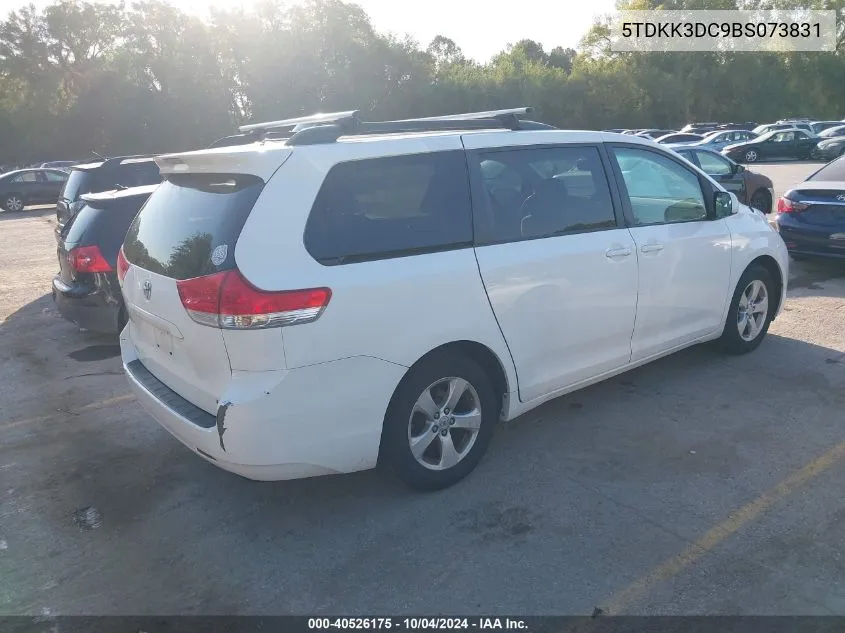 2011 Toyota Sienna Le V6 VIN: 5TDKK3DC9BS073831 Lot: 40526175