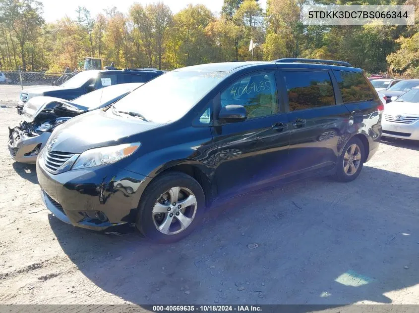 5TDKK3DC7BS066344 2011 Toyota Sienna Le V6