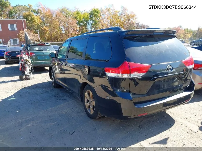 5TDKK3DC7BS066344 2011 Toyota Sienna Le V6