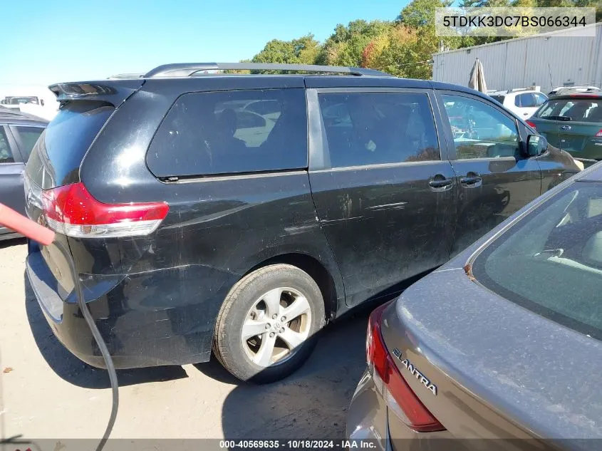 5TDKK3DC7BS066344 2011 Toyota Sienna Le V6