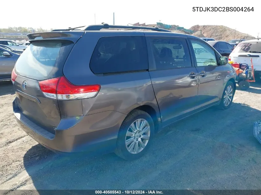 2011 Toyota Sienna Le VIN: 5TDJK3DC2BS004264 Lot: 40585543