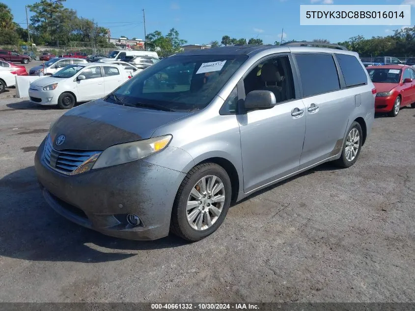 5TDYK3DC8BS016014 2011 Toyota Sienna Xle/Limited