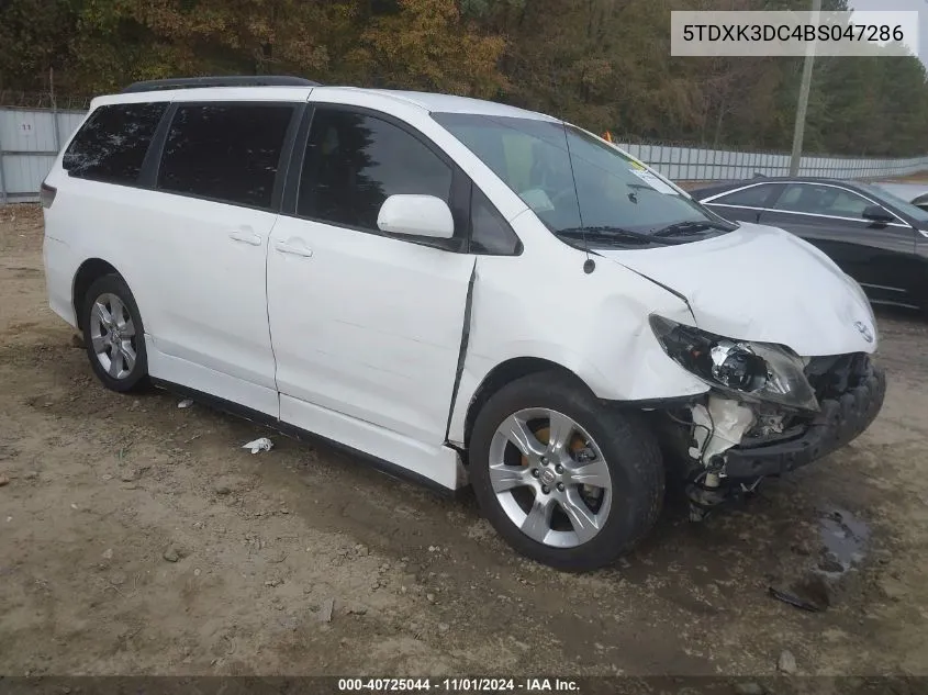 5TDXK3DC4BS047286 2011 Toyota Sienna Sport