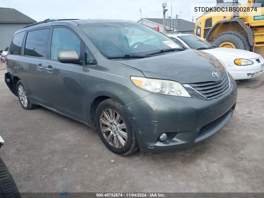 5TDDK3DC1BS002874 2011 Toyota Sienna Xle