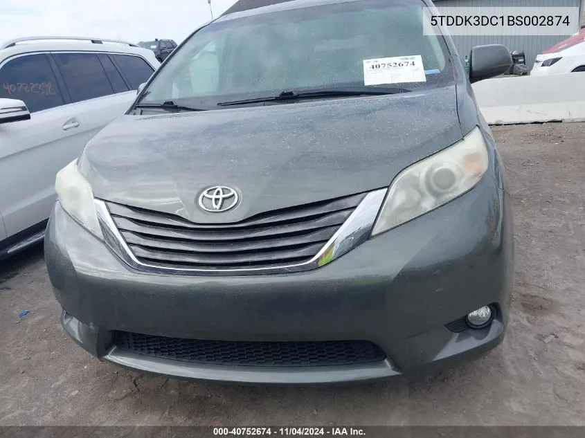 5TDDK3DC1BS002874 2011 Toyota Sienna Xle