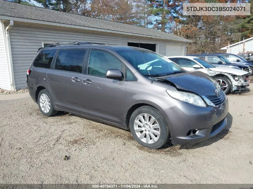 2011 Toyota Sienna Le VIN: 5TDJK3DC3BS024071 Lot: 40754371