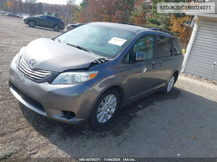 2011 Toyota Sienna Le VIN: 5TDJK3DC3BS024071 Lot: 40754371