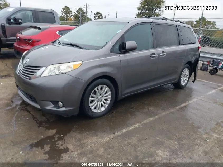 2011 Toyota Sienna Xle/Limited VIN: 5TDYK3DC3BS112908 Lot: 40758626