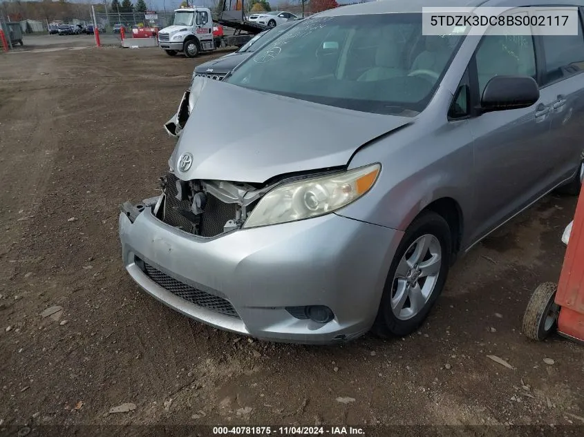 5TDZK3DC8BS002117 2011 Toyota Sienna Base V6