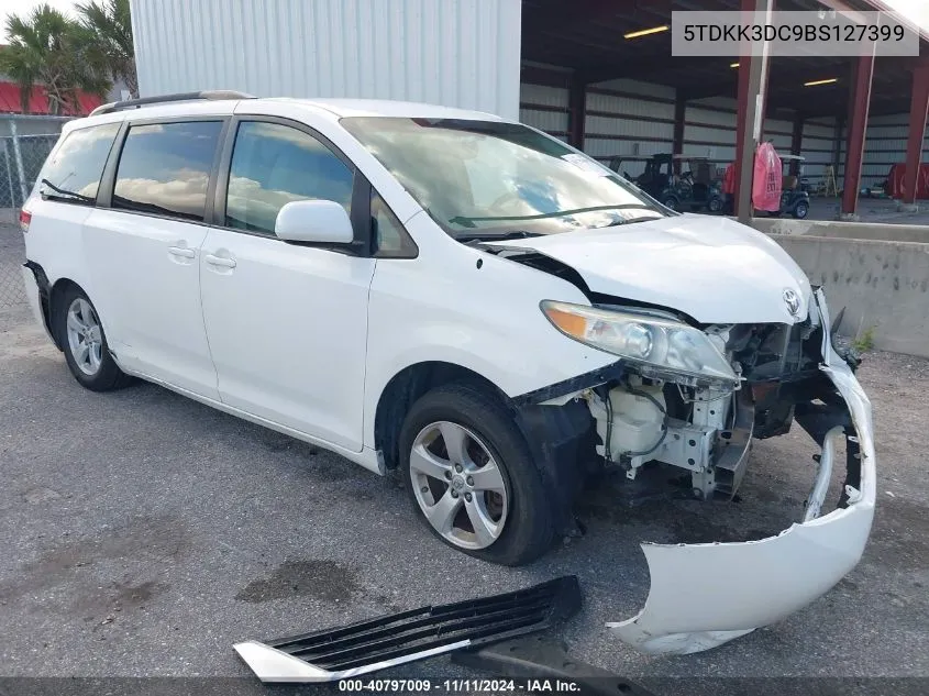 2011 Toyota Sienna Le V6 VIN: 5TDKK3DC9BS127399 Lot: 40797009