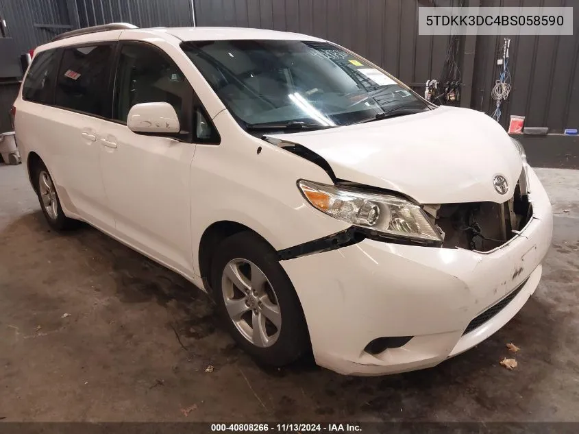 5TDKK3DC4BS058590 2011 Toyota Sienna Le V6