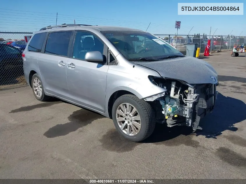 2011 Toyota Sienna Le VIN: 5TDJK3DC4BS004864 Lot: 40810681