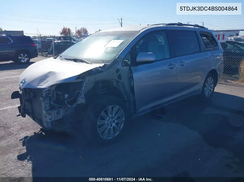 2011 Toyota Sienna Le VIN: 5TDJK3DC4BS004864 Lot: 40810681