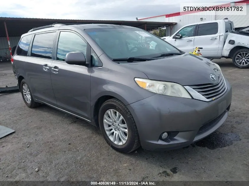 2011 Toyota Sienna Xle/Limited VIN: 5TDYK3DCXBS161782 Lot: 40836149