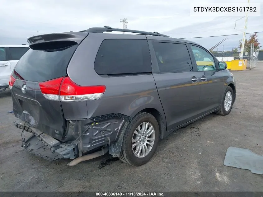 2011 Toyota Sienna Xle/Limited VIN: 5TDYK3DCXBS161782 Lot: 40836149