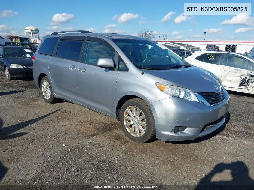 2011 Toyota Sienna Le VIN: 5TDJK3DCXBS005825 Lot: 40838078