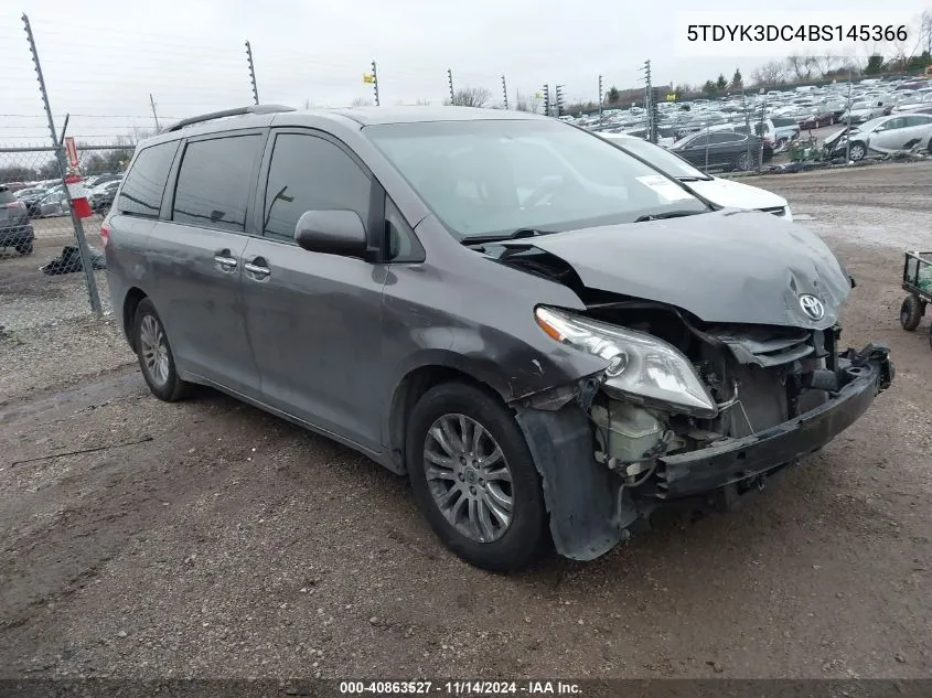 2011 Toyota Sienna Xle/Limited VIN: 5TDYK3DC4BS145366 Lot: 40863527