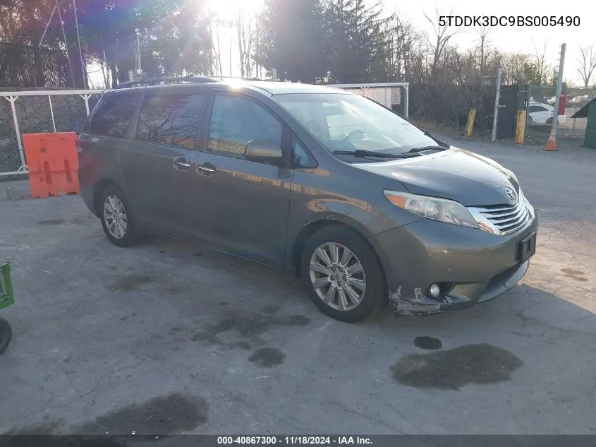 2011 Toyota Sienna Xle/Limited VIN: 5TDDK3DC9BS005490 Lot: 40867300