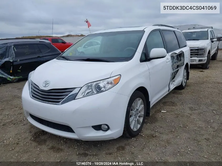 5TDDK3DC4CS041069 2012 Toyota Sienna Xle/Limited