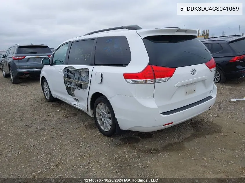 2012 Toyota Sienna Xle/Limited VIN: 5TDDK3DC4CS041069 Lot: 12140370