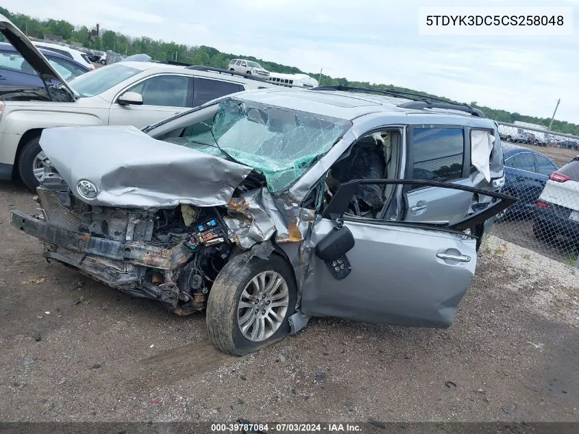 5TDYK3DC5CS258048 2012 Toyota Sienna Xle V6 8 Passenger