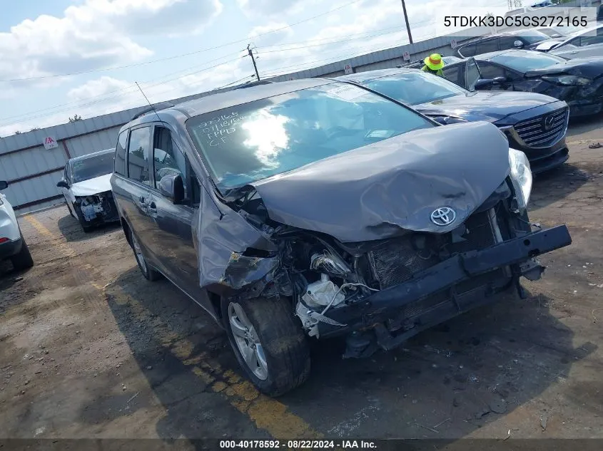 5TDKK3DC5CS272165 2012 Toyota Sienna Le V6 8 Passenger