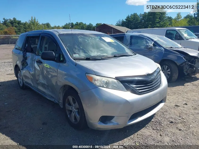 5TDZK3DC6CS223412 2012 Toyota Sienna