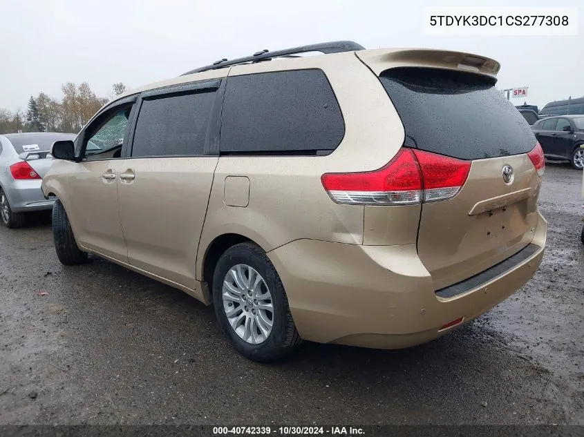 5TDYK3DC1CS277308 2012 Toyota Sienna Xle/Limited