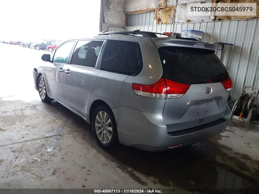 2012 Toyota Sienna Xle/Limited VIN: 5TDDK3DC8CS045979 Lot: 40887113