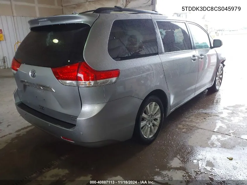 2012 Toyota Sienna Xle/Limited VIN: 5TDDK3DC8CS045979 Lot: 40887113