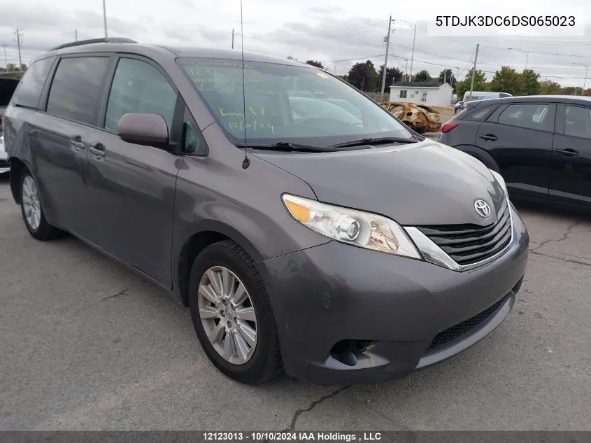 2013 Toyota Sienna Le 7 Passenger VIN: 5TDJK3DC6DS065023 Lot: 12123013