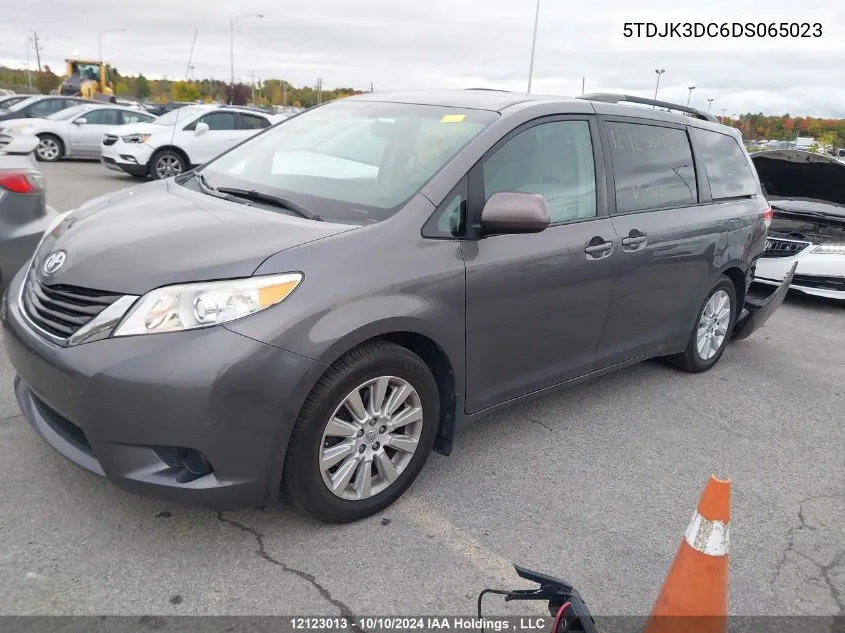 2013 Toyota Sienna Le 7 Passenger VIN: 5TDJK3DC6DS065023 Lot: 12123013