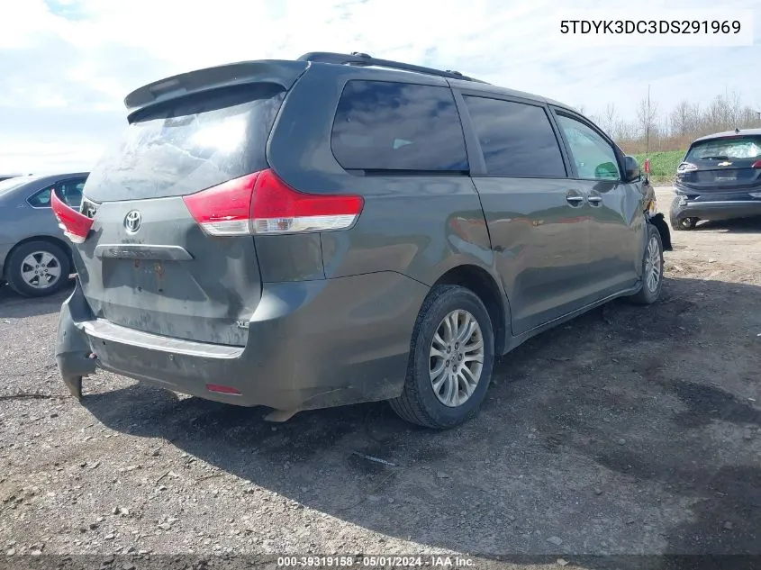 2013 Toyota Sienna Xle V6 8 Passenger VIN: 5TDYK3DC3DS291969 Lot: 39319158